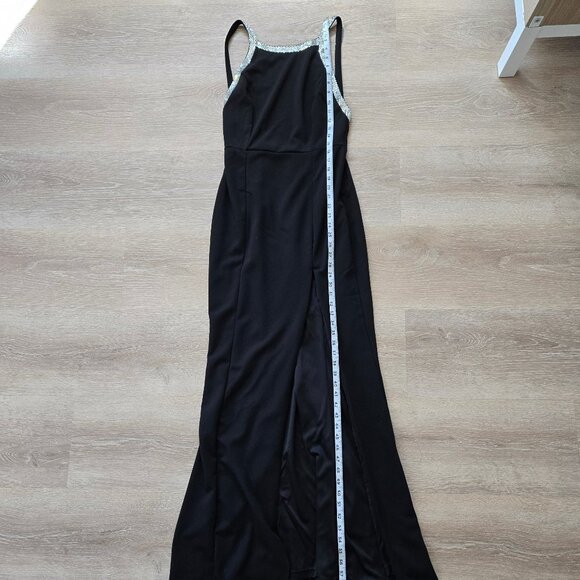 Lulus Exceptional Radiancy Maxi Dress Small $99 Rhinestone Black New With Tags - Picture 4 of 17